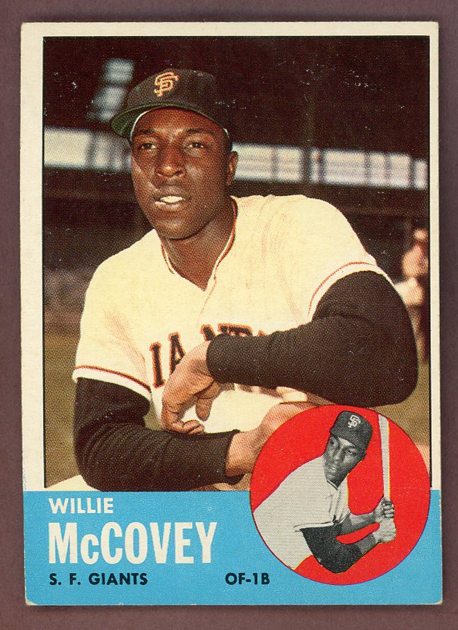 1963 Topps Baseball #490 Willie McCovey Giants NR-MT 564555