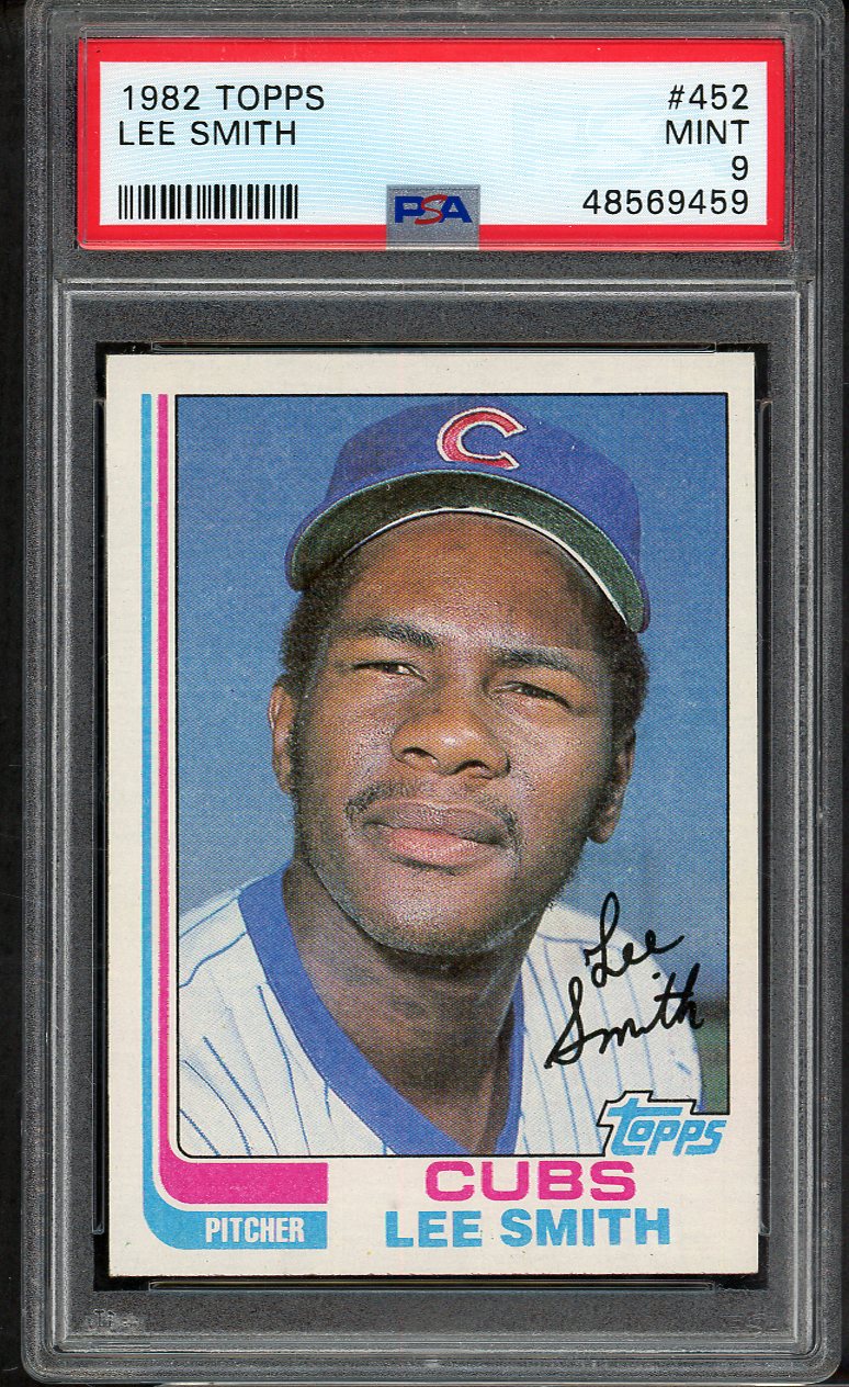 1982 Topps #452 Lee Smith Cubs PSA 9 MINT 564598
