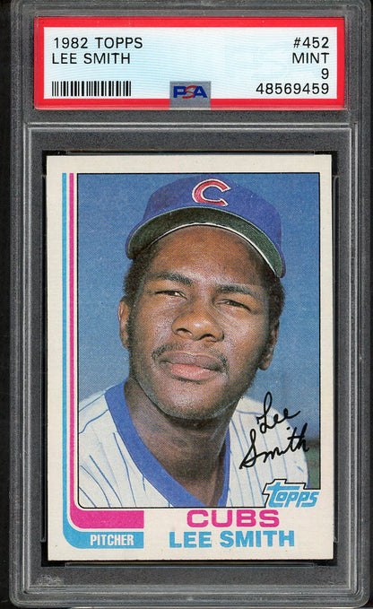 1982 Topps #452 Lee Smith Cubs PSA 9 MINT 564598