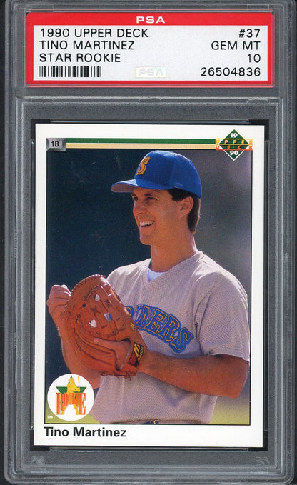 1990 Upper Deck #037 Tino Martinez Mariners PSA 10 GEM MINT 564605