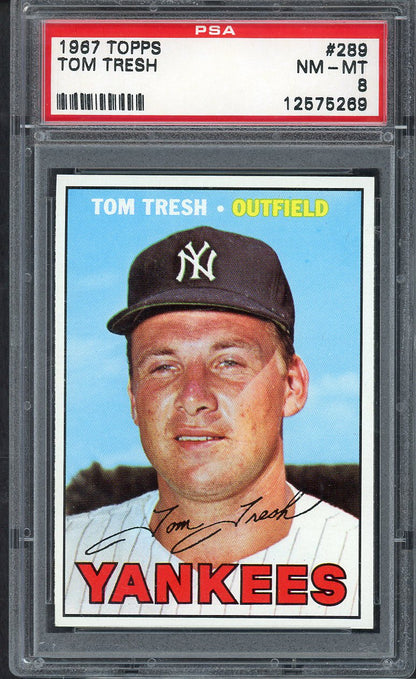 1967 Topps Baseball #289 Tom Tresh Yankees PSA 8 NM/MT 564613