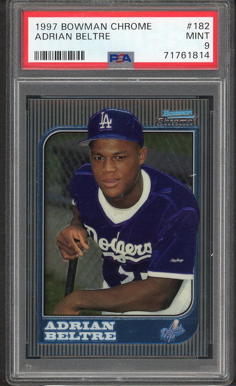 1997 Bowman Chrome #182 Adrian Beltre Dodgers PSA 9 MINT 564634
