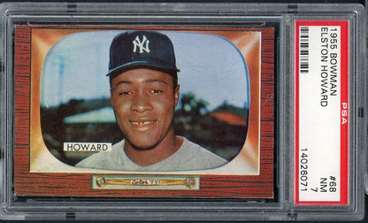 1955 Bowman Baseball #068 Elston Howard Yankees PSA 7 NM 564671