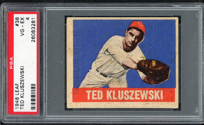 1948 Leaf Baseball #038 Ted Kluszewski Reds PSA 4 VG-EX 564682