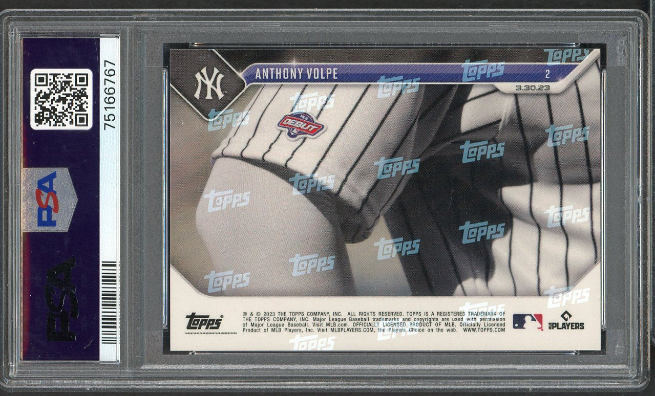 2023 Topps Now #002 Anthony Volpe Yankees PSA 10 GEM MINT 564692
