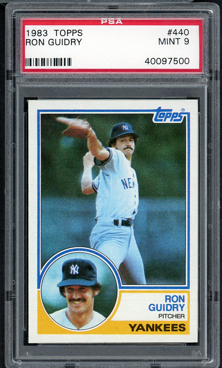 1983 Topps #440 Ron Guidry Yankees PSA 9 MINT 564700