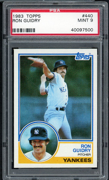 1983 Topps #440 Ron Guidry Yankees PSA 9 MINT 564700