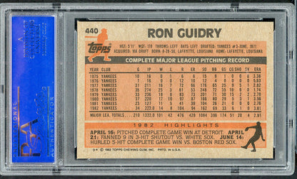 1983 Topps #440 Ron Guidry Yankees PSA 9 MINT 564700