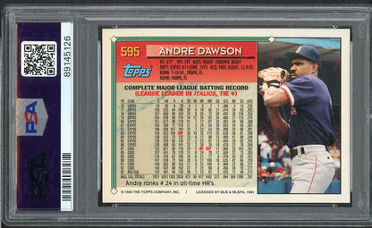 1994 Topps #595 Andre Dawson Red Sox PSA 10 GEM MINT 564737