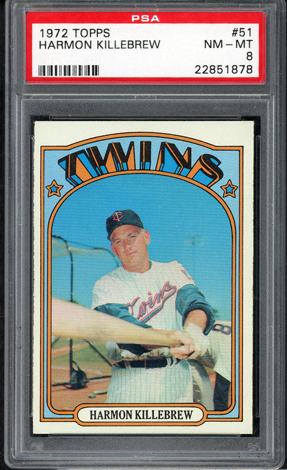 1972 Topps Baseball #051 Harmon Killebrew Twins PSA 8 NM/MT 564741