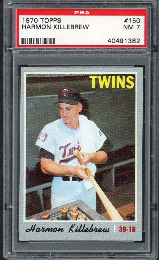 1970 Topps Baseball #150 Harmon Killebrew Twins PSA 7 NM 564745