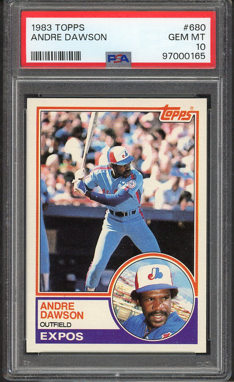 1983 Topps #680 Andre Dawson Expos PSA 10 GEM MINT 564753