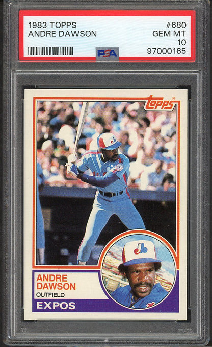 1983 Topps #680 Andre Dawson Expos PSA 10 GEM MINT 564753