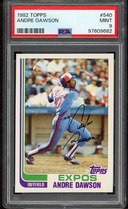 1982 Topps #540 Andre Dawson Expos PSA 9 MINT 564754