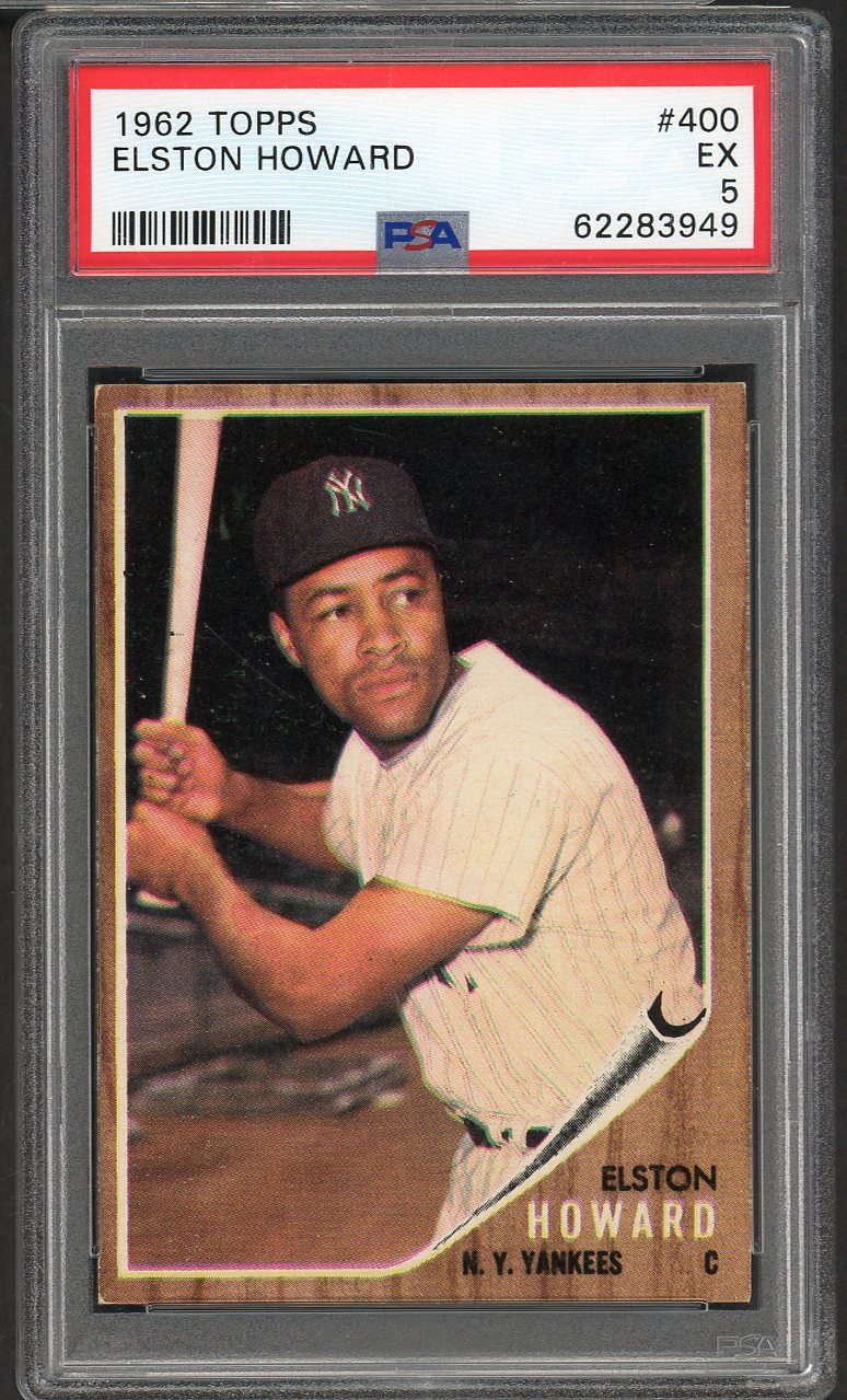 1962 Topps Baseball #400 Elston Howard Yankees PSA 5 EX 564760