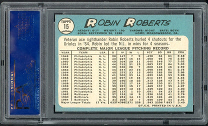 1965 Topps Baseball #015 Robin Roberts Orioles PSA 7 NM 564771