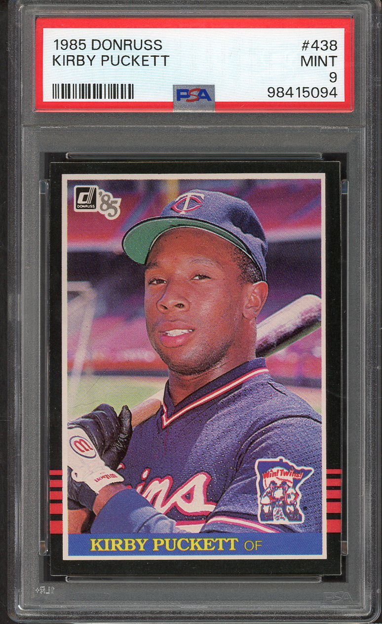 1985 Donruss #438 Kirby Puckett Twins PSA 9 MINT 564773