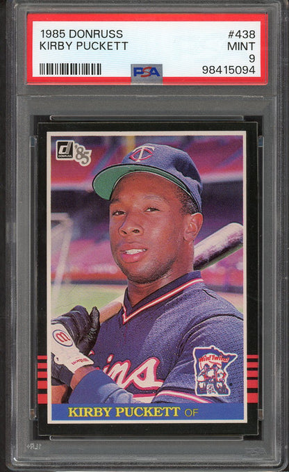 1985 Donruss #438 Kirby Puckett Twins PSA 9 MINT 564773