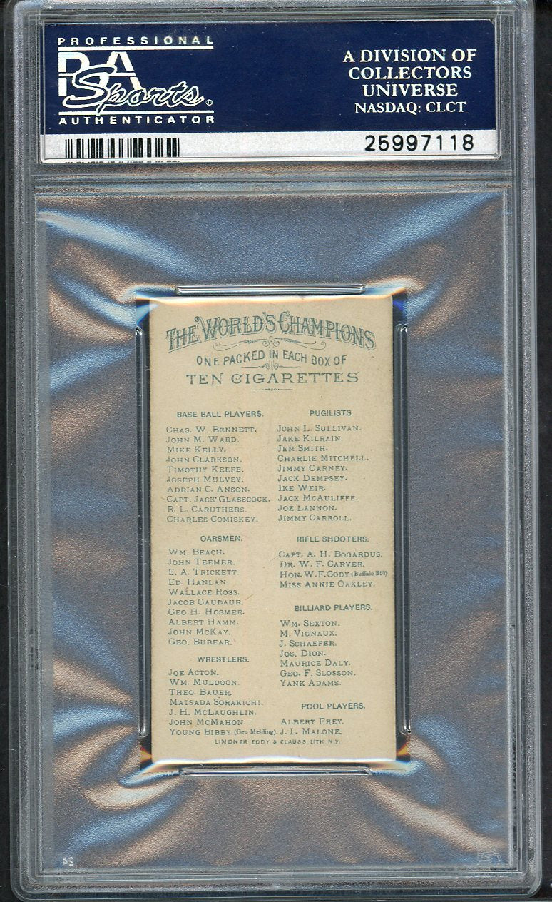 1888 N28 Allen & Ginter George Bubear Rowing PSA 5 EX 564779