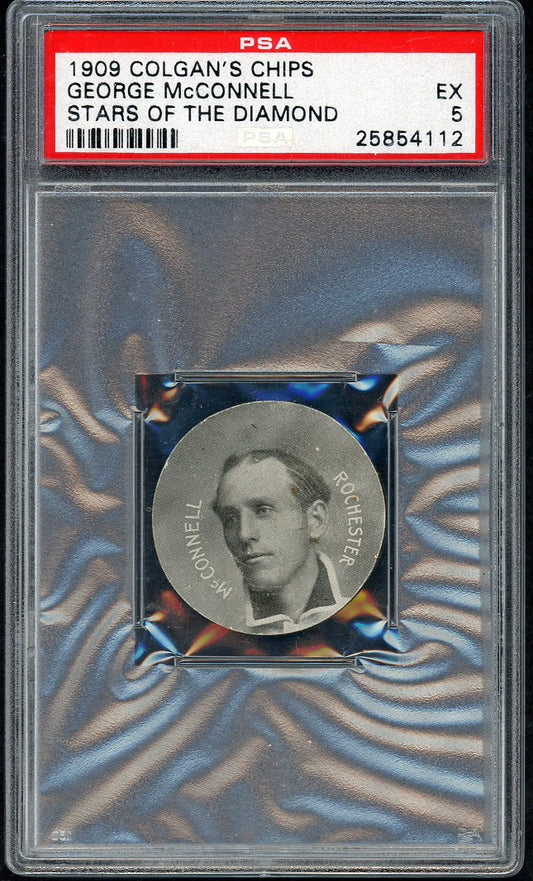 1909 E254 Colgan Chips George McConnell Rochester PSA 5 EX 564780