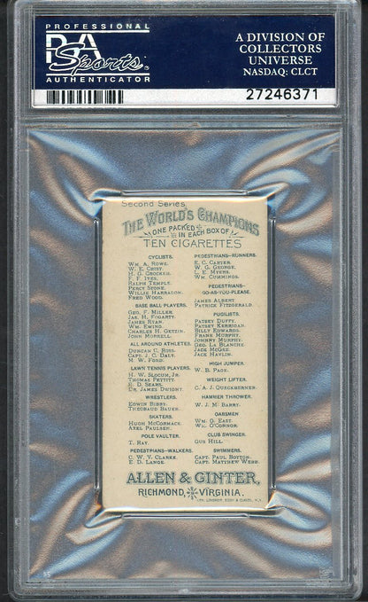 1889 N29 Allen & Ginter William Crist Cycling PSA 4 VG-EX 564783