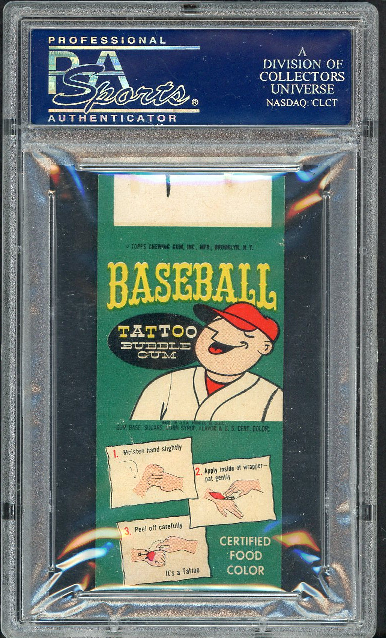 1960 Topps Baseball Tattoos Mickey Mantle Yankees PSA 2 GD 564788