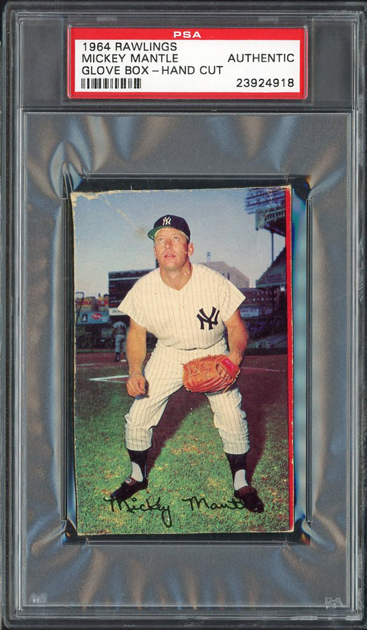1964 Rawlings Glove Box Mickey Mantle Yankees PSA Auth 564793