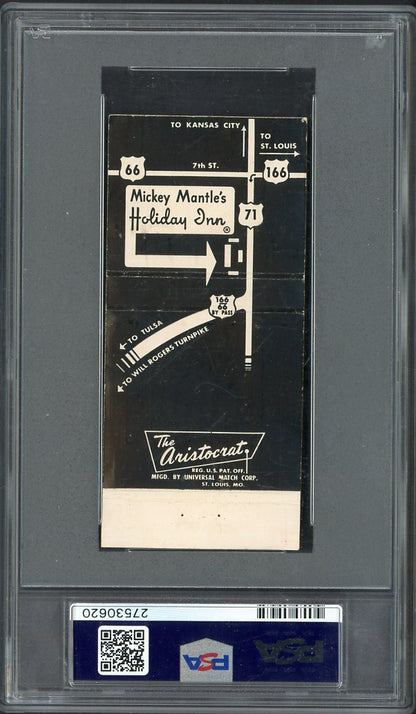 1960's Universal Matchbook Mickey Mantle Holiday Inn PSA 3 VG 564800