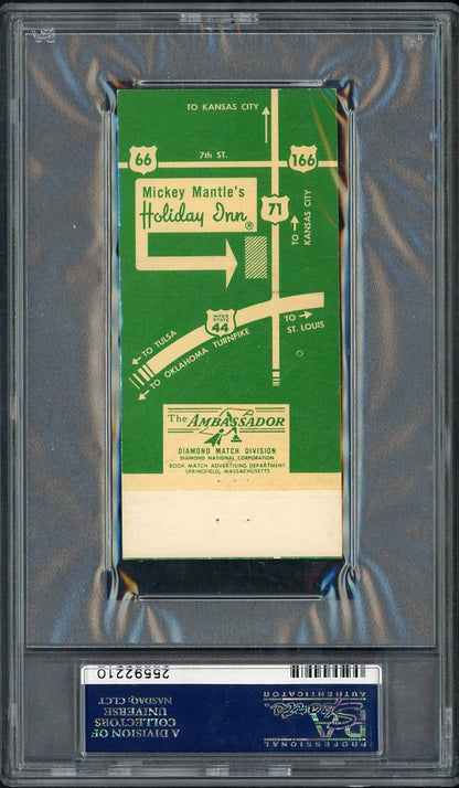 1960's Diamond Matchbook Mickey Mantle Holiday Inn PSA 5 EX 564802