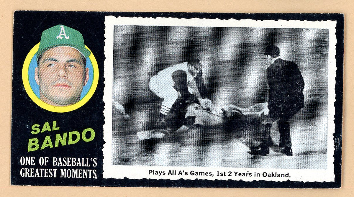 1971 Topps Baseball Greatest Moments #005 Sal Bando A's VG-EX 564818
