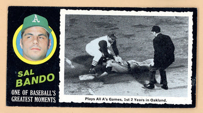 1971 Topps Baseball Greatest Moments #005 Sal Bando A's VG-EX 564818