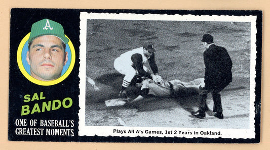 1971 Topps Baseball Greatest Moments #005 Sal Bando A's VG-EX 564818