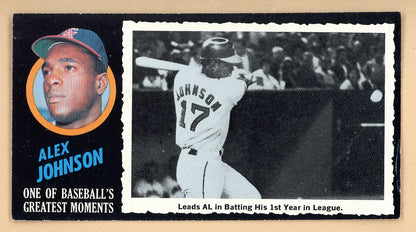 1971 Topps Baseball Greatest Moments #017 Alex Johnson Angels EX 564829