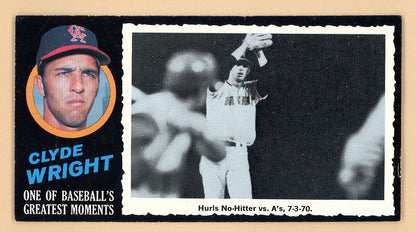 1971 Topps Baseball Greatest Moments #018 Clyde Wright Angels EX-MT 564830
