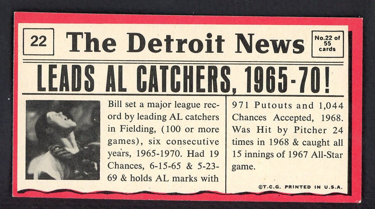 1971 Topps Baseball Greatest Moments #022 Bill Freehan Tigers EX 564834