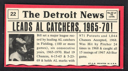 1971 Topps Baseball Greatest Moments #022 Bill Freehan Tigers EX 564834