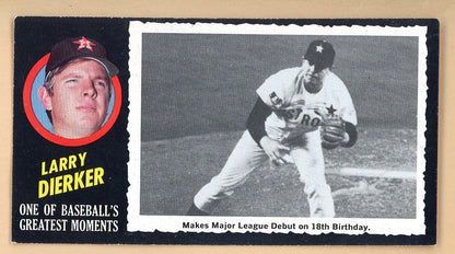 1971 Topps Baseball Greatest Moments #032 Larry Dierker Astros EX 564844