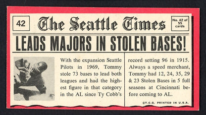 1971 Topps Baseball Greatest Moments #042 Tommy Harper Mariners EX-MT 564854