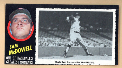 1971 Topps Baseball Greatest Moments #050 Sam McDowell Indians VG-EX 564862