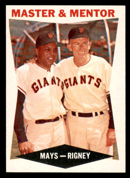 1960 Topps Baseball #  7 Willie Mays Bill Rigney NR-MT 564869