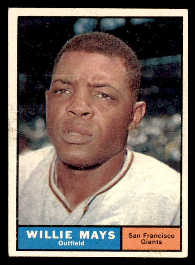 1961 Topps Baseball #150 Willie Mays Giants EX+/EX-MT 564874