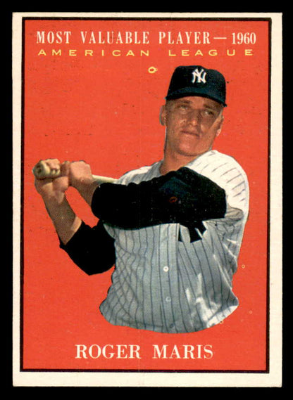 1961 Topps Baseball #478 Roger Maris MVP Yankees EX-MT 564876