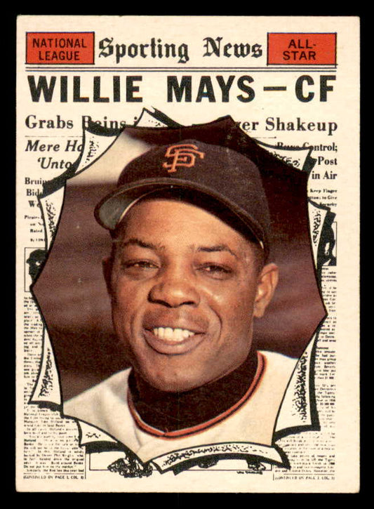 1961 Topps Baseball #579 Willie Mays A.S. Giants EX-MT 564878