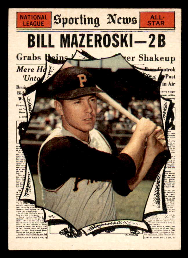 1961 Topps Baseball #571 Bill Mazeroski A.S. Pirates NR-MT 564882