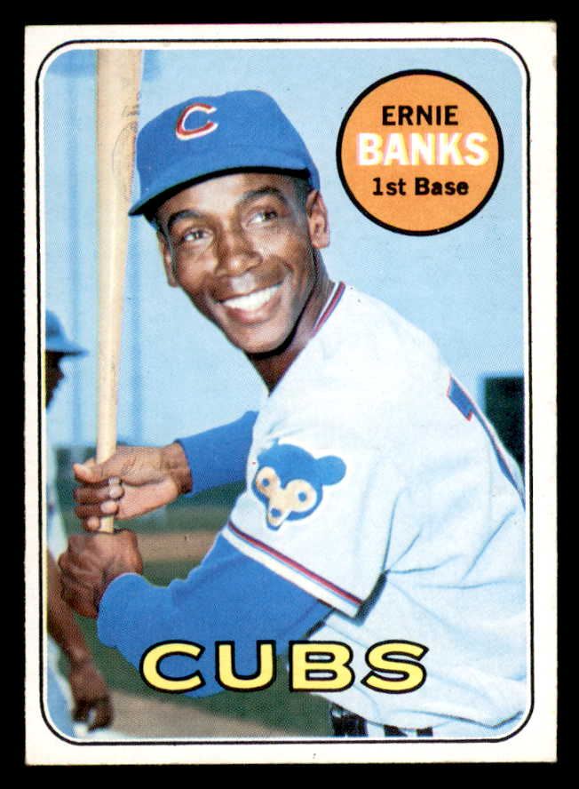 1969 Topps Baseball # 20 Ernie Banks Cubs EX+/EX-MT 564884