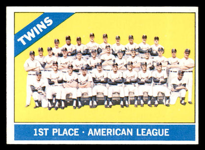 1966 Topps Baseball #526 Minnesota Twins Team EX-MT 564905