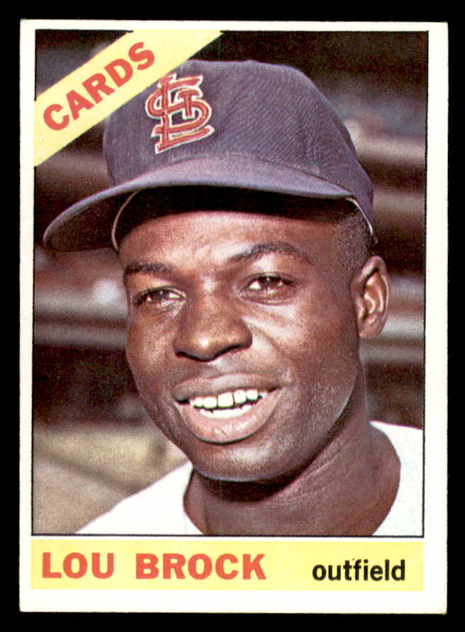 1966 Topps Baseball #125 Lou Brock Cardinals EX-MT 564908