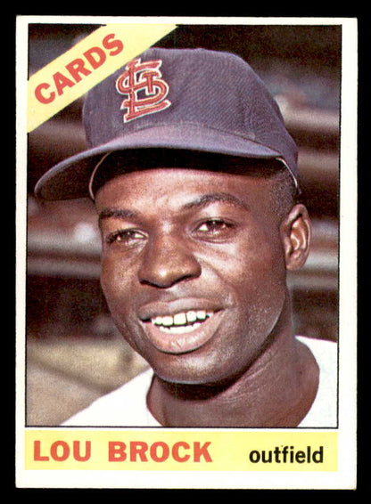 1966 Topps Baseball #125 Lou Brock Cardinals EX-MT 564908