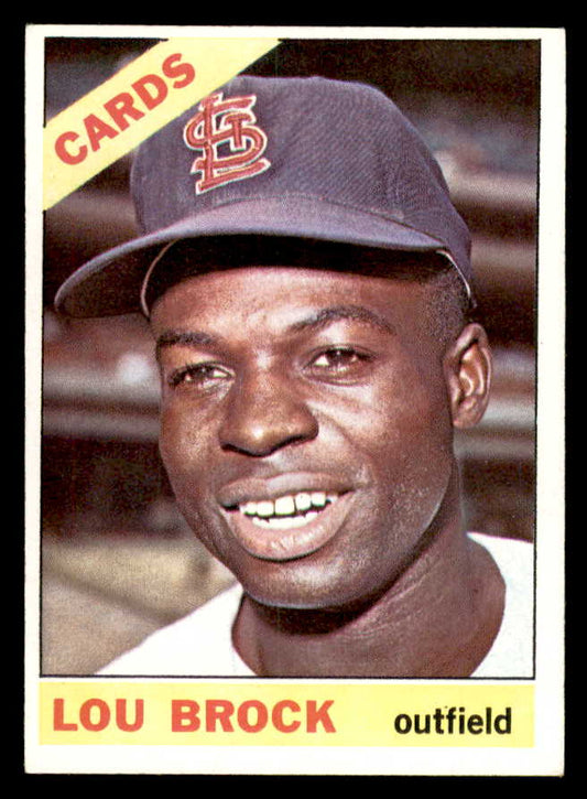 1966 Topps Baseball #125 Lou Brock Cardinals EX-MT 564908