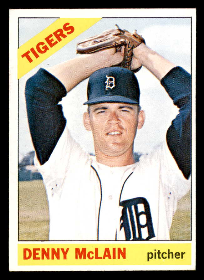 1966 Topps Baseball #540 Denny McLain Tigers EX 564916